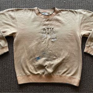 Vintage 90s ATM Dad Distressed Sweatshirt Size Large